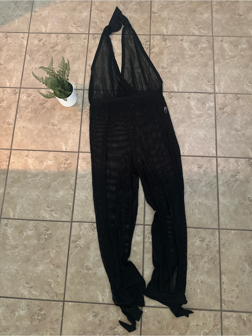 MESH COVER UP JUMPSUIT